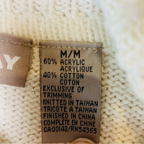 Rare Vintage Tanjay Sweater Turtleneck with Skier/Snow Size Medium - Picture 8 of 8